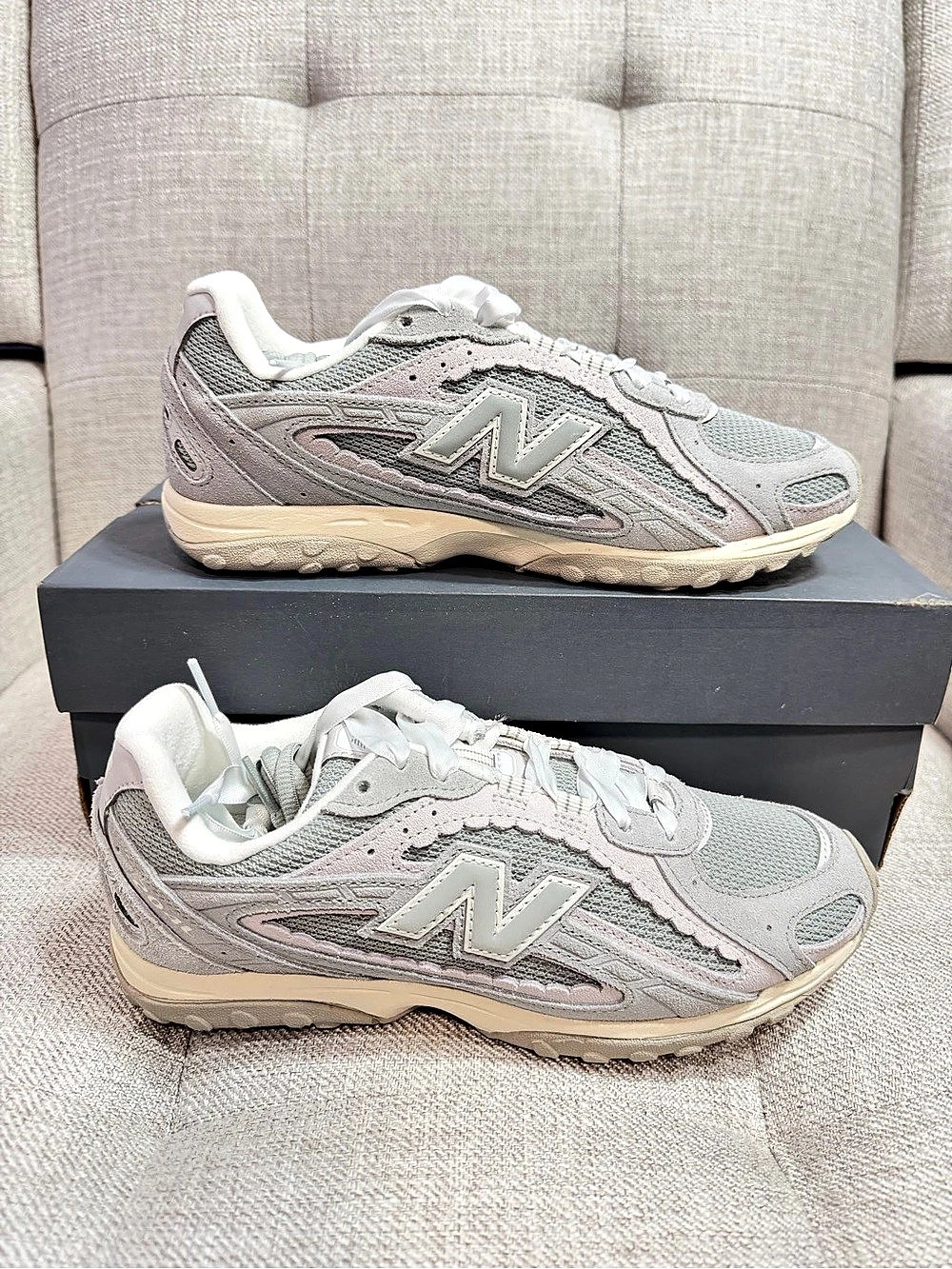New Balance Unisex 204L Lone Star Grey Sea Salt Gray & Pink Sneakers US 4.5M / 6